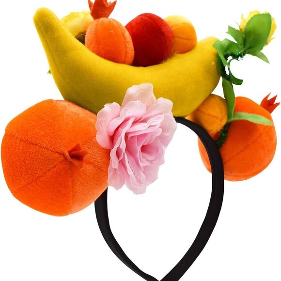 Tropical Fruit Headband Womens Decorated Festival Accessories One Size